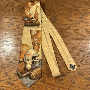Eagles Wings University Of Texas UT Longhorns 100% Silk Necktie EUC Hook Em